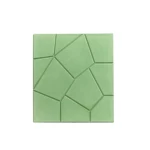Cement Decorative Tile Panels with Simple Design, Size 40x40 cm, Height 4 cm, Light Green Color | Al Sarif Company