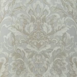 ورق جدران فينيل، تصميم نقشات، مقاس 15.6 م×100 سم، لون رمادي مع بني 