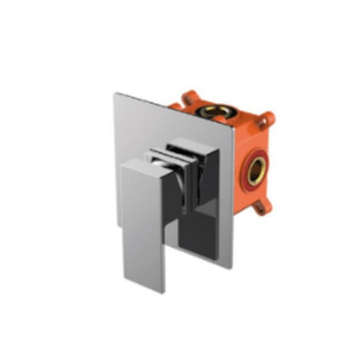 Concealed Shower Mixer Face Square Chrome Single Line | ALHashim Sanitary Tools