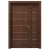 باب ثنائي خشبي فاخر للمنازل، بني، مقاس 160 × 235 سم، سماكة 6 سم، موديل MO1