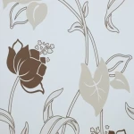 Soprano Wall Covering, White with brown, Dimensions 5 m², Product Number 6693-11  
