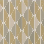 ورق جداري بلجيكي لون اخضر تصميم هندسي، مقاس 10 م×0.53 سم