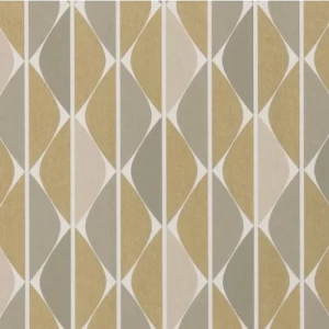 ورق جداري بلجيكي تصميم هندسي لون اخضر، مقاس 10 م×0.53 سم | شركة ابيات