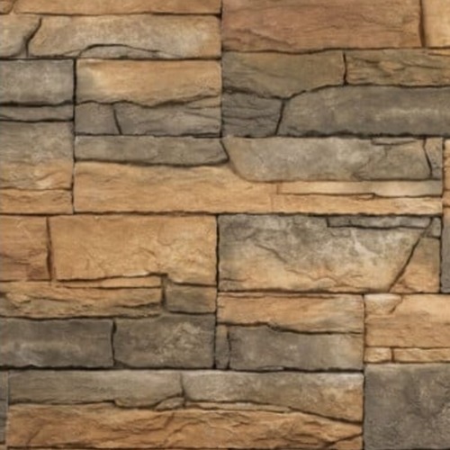 حجر طبيعى مطفى التيا امبر، لون بنى مع رمادى، ابعاد 65-195×85-485 مم | MATHIOS STONE