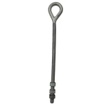 Hot Dip Galvanized Eye Bolt, Size M16 x 330mm, Male Thread