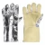 Safety gloves abrasion resistant fabric with PVC impact bumpers, gray/yellow color, length 14 inches    