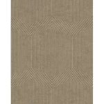 Spanish Wallpaper Dark Beige Color Geometric Design, Size 10mx0.53 m, Model 1102-4