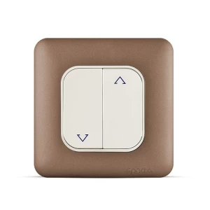 Curtain Switch 2 Gang 10 Amp 7x7 cm Copper Color 250V | Spectra
