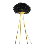 Floor Lamp, Width 35 Length 120 cm, Black and Gold Color
