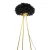 Floor Lamp, Width 35 Length 120 cm, Black and Gold Color