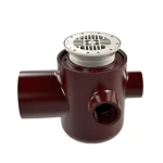 صفاية مويه ارضيه حديد زهر 75/50 ملي، مصرف مربع الشكل | مصنع سعودي كاست