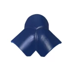 زاوية ثلاثية قرميد سقفي، حجم 420×465 مم، لون أزرق بحري لامع | مصنع الديار العميقة