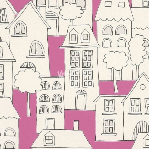 German Wall Covering Youth and Children 10m x 0.53m Beige Pink | Balbaid Decor Company