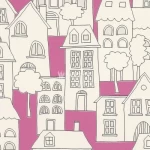 ورق حائط الماني شبابي واطفال مقاس 10 م× 0.53 م، لون بيج مع زهري، موديل 503463 