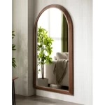 Wall Mirrors Size 180x110x5 cm, Walnut Color, Sidra Design