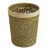 Polyethylene Decorative Plastic Waste Bin, Golden Color, Model ZFVRI