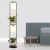 Table Lamp with Planter, Height 125 cm, Diameter 17 cm, Black and Beige Color