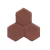 Interlock pavement tiles, dimensions 16x16 cm, thickness 6 cm, Delta design, red color | Al Wasd Industrial