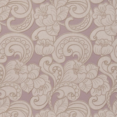 Italian Wall Covering 10m x 0.73m Pink with Beige, Model 4223 | Balbaid Decor Company