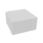 بلاط رصيف انترلوك مربع سمك 6 سم مقاس 10×10 سم لون ابيض | شركة معيار