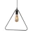 Luxury Design Hanging Light, length 30 cm, width 36 cm, black color 