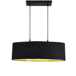 Crystal Lighting with Luxury Design Black, 20 cm Length, 60 cm Width
