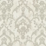 ورق جداري تصميم كلاسيك مقاس 1.005×106 سم، لون كريمي، موديل بويم