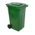 Plastic Trash Can, Capacity 120 liters, Green Color