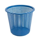 HDPE Plastic Trash Basket, Dimensions 30x35 cm, 5 Gallon Capacity, Blue Color, Model GGR1H