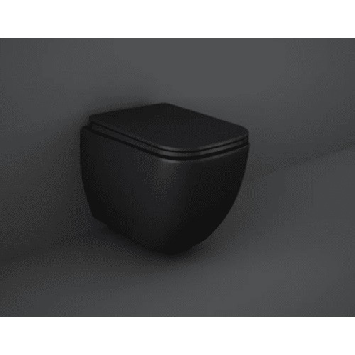 Wall Hung WC Square Matt Black | Al Muhaidib Sanitary and Ceramic