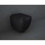 Wall Hung WC,  Square Matt Black
