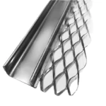 جروف لياسة حديد مطلي بالزنك، عمق 19 مم، طول 3 م 