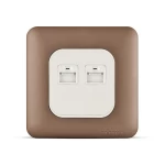 فيش يو اس بي مزدوج 4.2 امبير، لون نحاسي، 7×7 سم | سبكترا