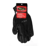 Safety gloves, Material  Fabric and polyester blend, black Color, Weight 350g          