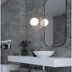 بلاط سيراميك حوائط سطحه لامع أبعاد 30×90 سم سمك 10 مم، رمادي | الخزف السعودي