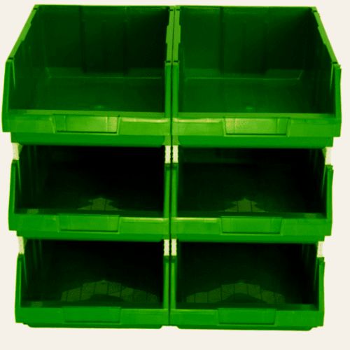HDPE Plastic Storage Bin 25kg Capacity 51x30x20 cm Green | AL-FURIDI FACTORY FOR PLASTIC INDUSTRIES