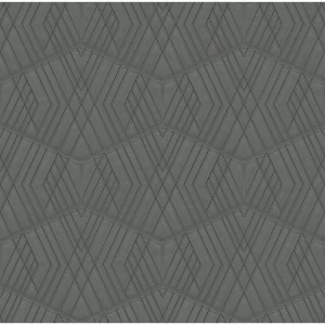 Italian Geometric Wallpaper 10m x 0.73m Dark Grey, Model Z90003 | Balbaid Decor Company