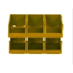 Polyethylene Plastic Storage Bin, 5kg Capacity, Dimensions 15.50x12x8 cm, Golden Color, Model OHQPJ