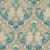 Italian Wall Decoration, Beige and Turquoise Color, Length 10 m, Width 0.73 m, Model 27060