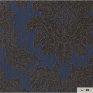 Classic Wallpaper Length 10m, Width 0.73m, Blue With Brown Color | Balbaid Decor Company