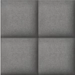 ورق جدران تصميم ثلاثي الابعاد مقاس 10م×0,53م، لون رمادي