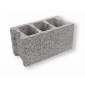 بلوك أسمنتي بركاني 40×20×20 سم، رمادي، سمك 2.5 سم | Al Wasd Industrial