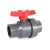  UPVC Ball Valve Diameter 40 mm, Grey Color | Cosmoplast Company