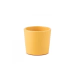 Ceramic planter pot size 7 cm yellow color