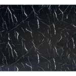 Marble alternative for Decoration Size 290 × 122 cm, Rectangle, Black with white veins color