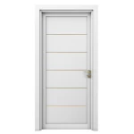 Premium luxury wooden door, white color, size 235 x 115 cm, thickness 6 cm, model GM01