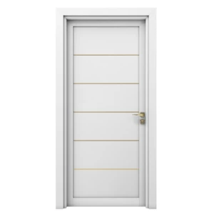 Premium Luxury Wooden Door 235x115 cm, 6 cm Thickness, White Color | GM01