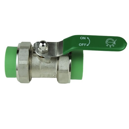 PPR Gate Valve Union Size 40 mm, Pressure 25 Bar, Green Color | Ask Thermal Pipes Factory