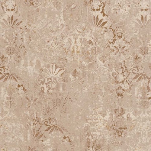 Patterned Wallpaper 10m x 1.06m Light Brown, Model 5846 | Balbaid Decor Company