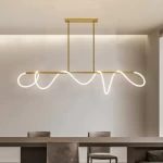 LED Strip Light Chandelier gold Color, size 135×90 cm, Product Code 910113